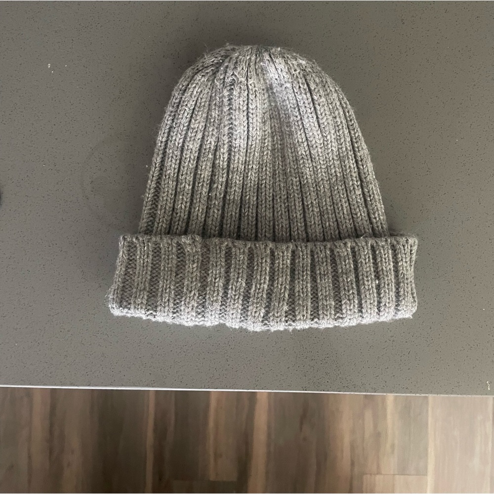 Cotton On Grey Ribbed Beanie - Picture 3 of 10